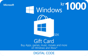 Microsoft Gift Card 1000kr SEK