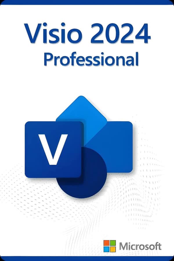 Microsoft Visio 2024 Professional licens för 3 enheter